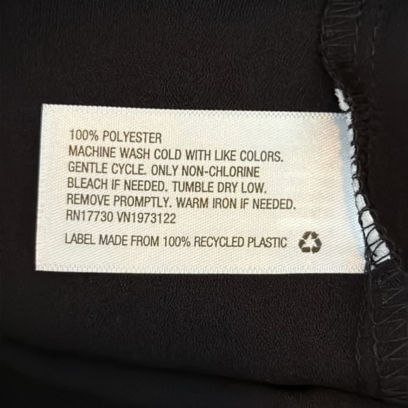 A New Day Short Sleeve Ruffle Hem Drop Waist Mini Dress in Black Size Large - Picture 8 of 8